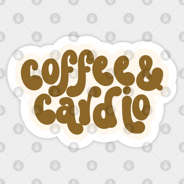 Coffee & Cardio Sticker by Miozoto_Design